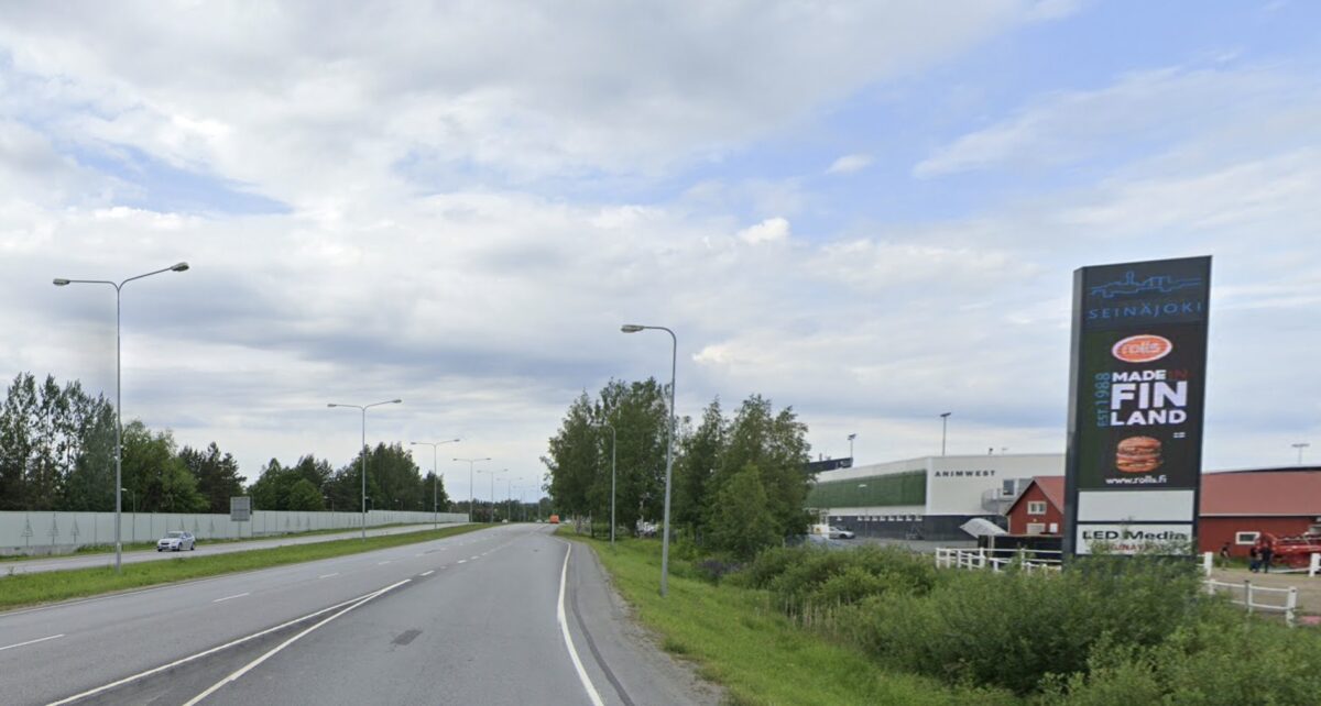 Digitaalinen ulkomainostaulu Seinäjoki Valtatie 19