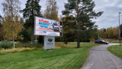 Digitaalinen ulkomainostaulu Imatra Helsingintie