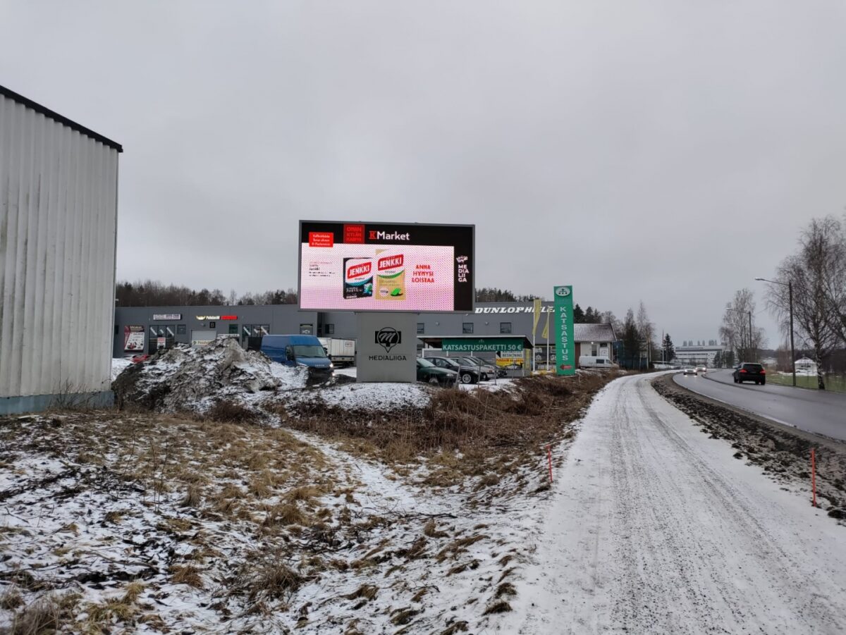 Digitaalinen ulkomainostaulu Turku Oriketo