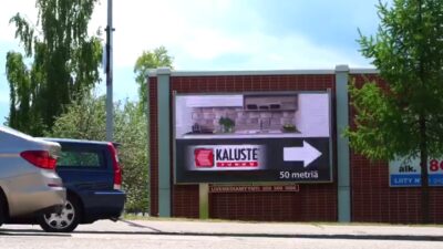 Digitaalinen ulkomainostaulu Lahti Launeenkatu