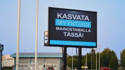 Digitaalinen ulkomainostaulu Riihimäki Mattilantie