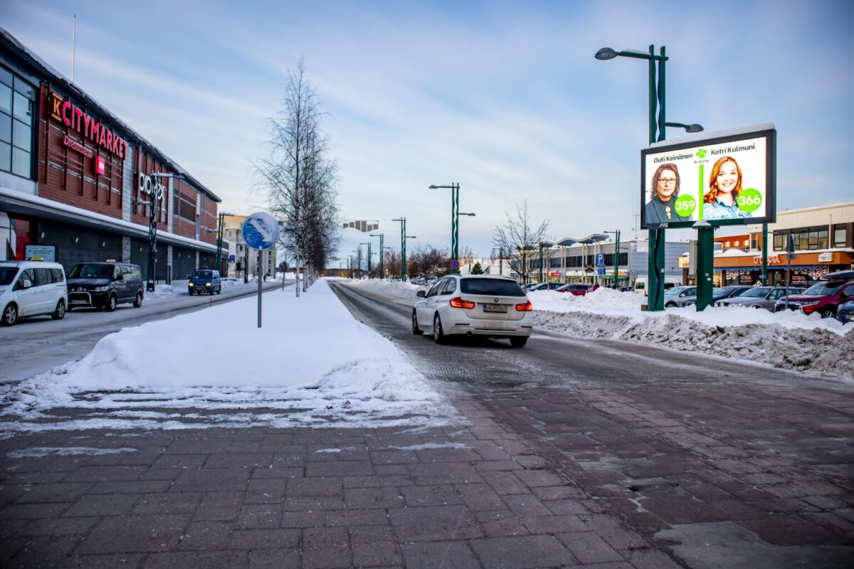 Digitaalinen ulkomainostaulu Tornio Länsiranta