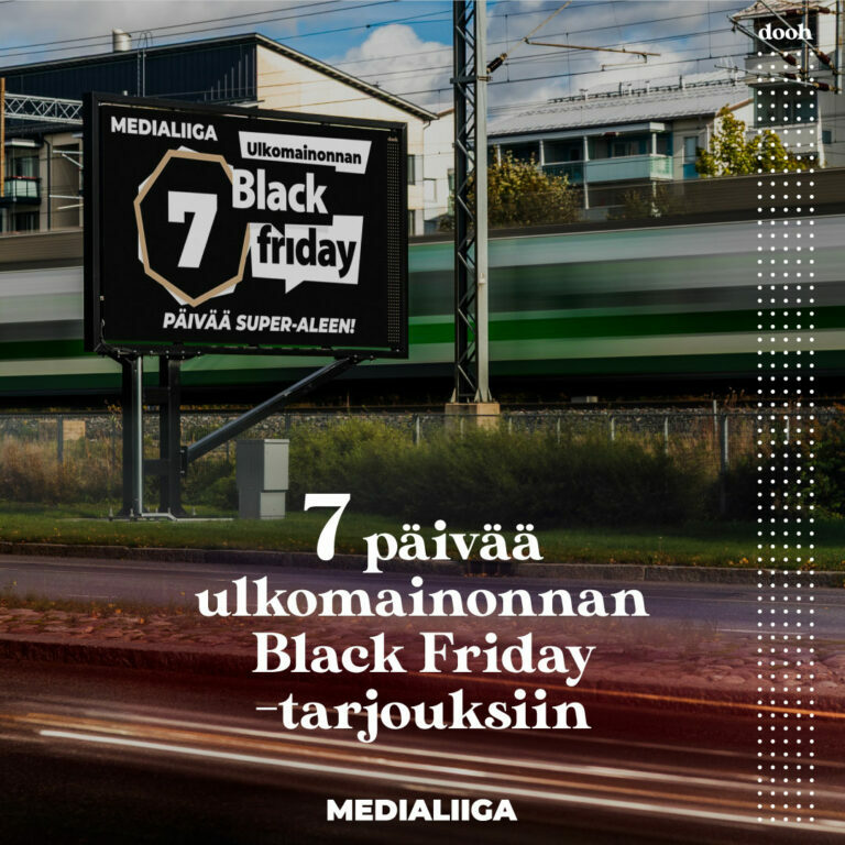 Ulkomainonta Black Friday 2025
