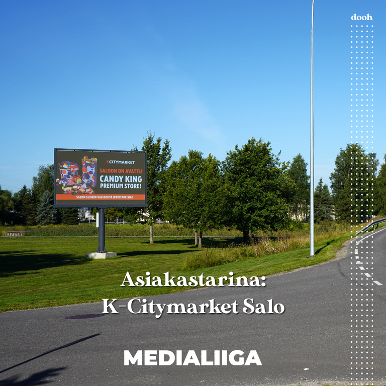 Ulkomainonta Salo K-Citymarket referenssi
